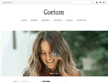 Tablet Screenshot of corium.com.ar